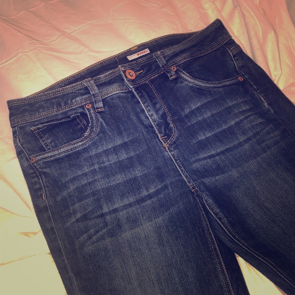 Juniors dark wash BONGO slight skinny jeans sz 13